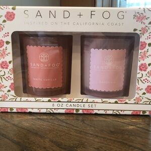 Sand + Fog White Vanilla and Gardenia Candle Set